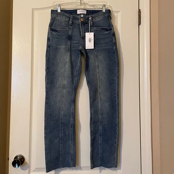 Dear John Women’s Playback Phantom Jean Denim Size 27 Mid Rise Straight Leg NWT